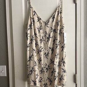 RVCA Oat Floral-Print Slip Dress